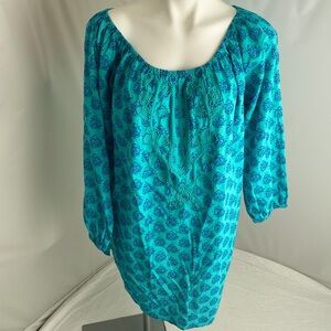 NVELOP turquoise sun and swim cover up L